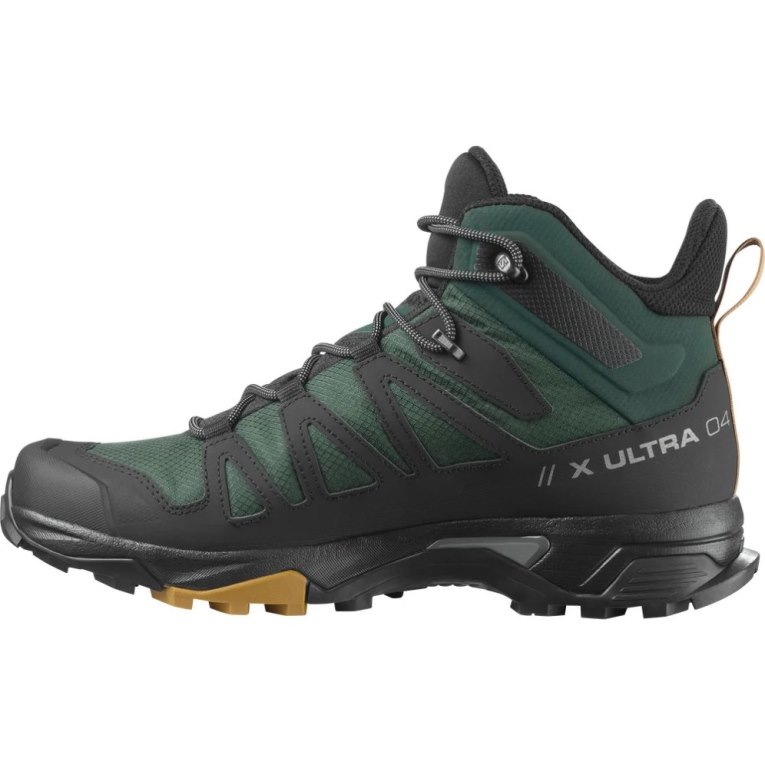 Salomon X Ultra 4 Stredne GTX Turisticka Obuv Panske Zelene Čierne | SK 7FGXMB